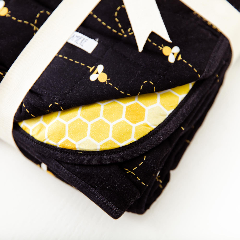 Dreamiere Bumble and Kind Quilted Children’s Bamboo Blanket Blossom