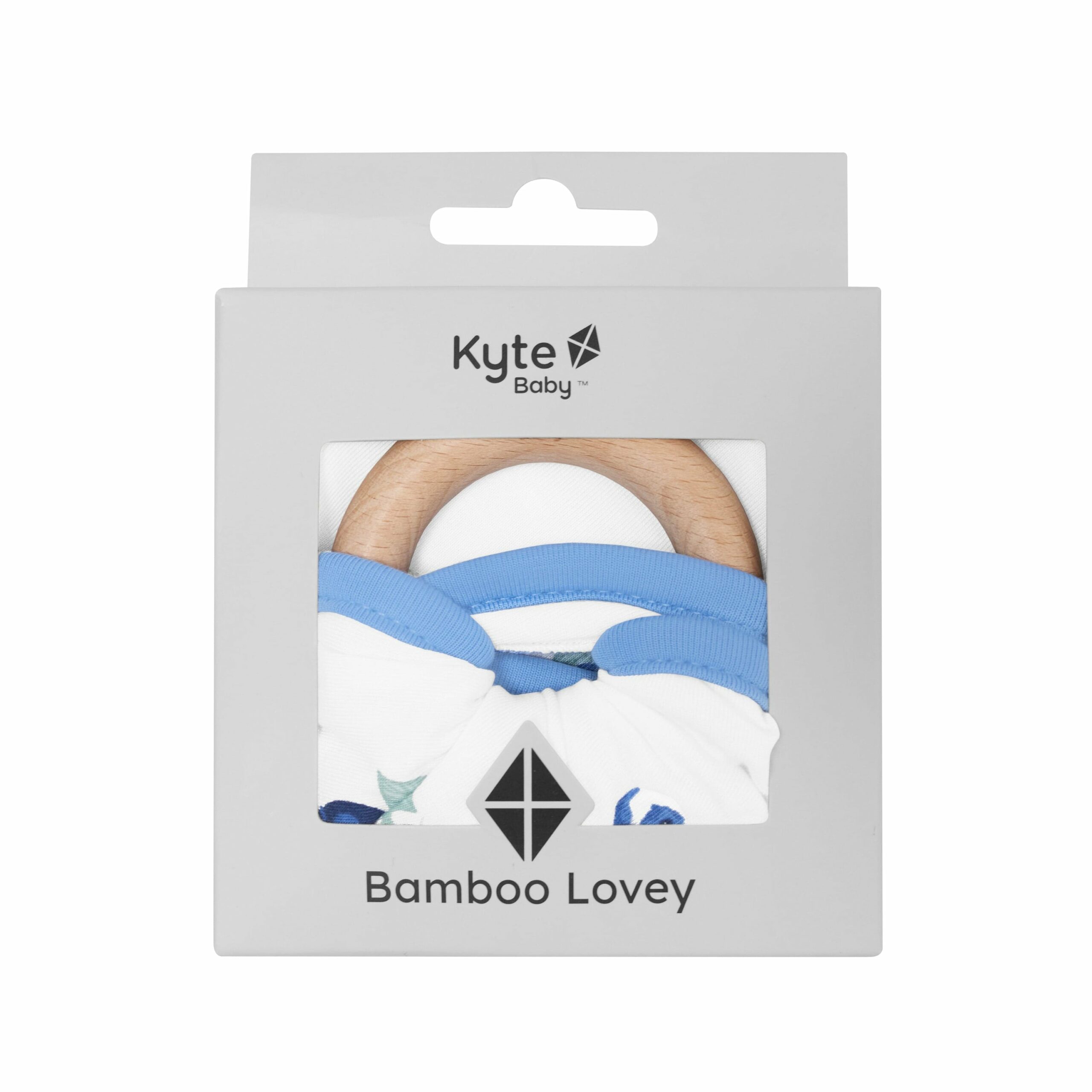 Kyte BABY Lovey in Blueberry with Removable Teething Ring