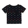 Toddler Crew Neck Tee in Midnight Rainbow Heart from Kyte BABY