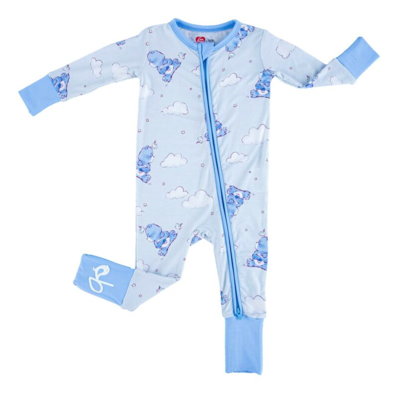 Care Bears Baby Grumpy Bear Bamboo Viscose Convertible Romper from Birdie Bean