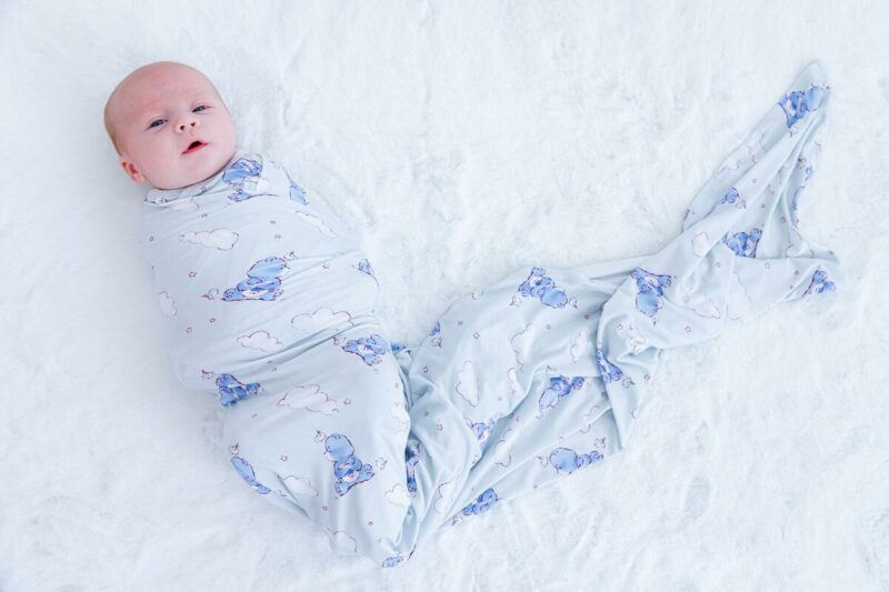 Birdie Bean Care Bears Baby Grumpy Bear Bamboo Viscose Swaddle Blanket