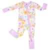 Care Bears Baby Spring Flowers Bamboo Viscose Convertible Romper from Birdie Bean