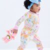 Birdie Bean Care Bears Baby Spring Flowers Bamboo Viscose Convertible Romper