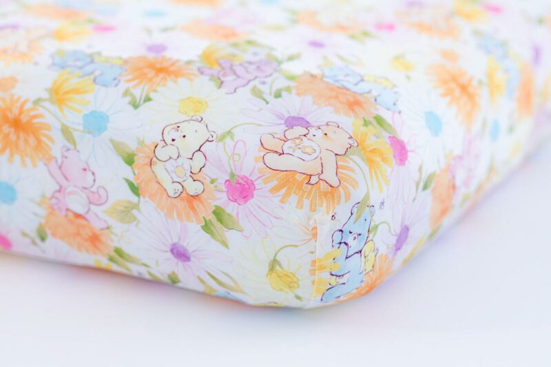 Birdie Bean Care Bears Baby Spring Flowers Bamboo Viscose Crib Sheet