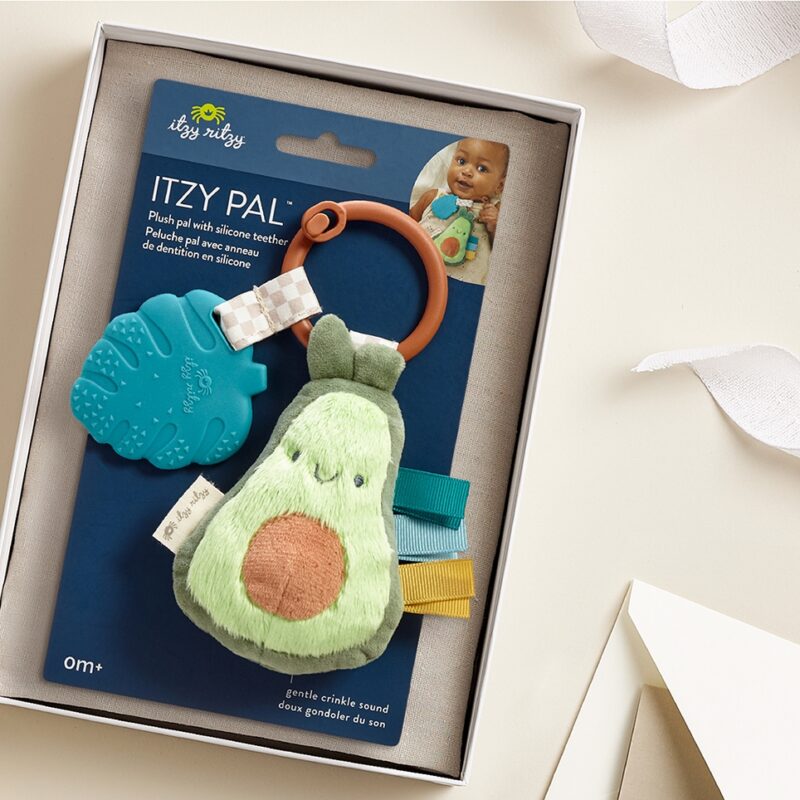 Itzy Pal Avocado Plush + Teether made by Itzy Ritzy