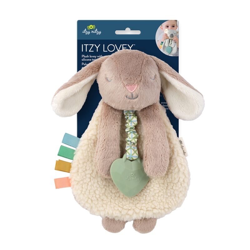 Taupe Bunny Itzy Friends Lovey Plush from Itzy Ritzy