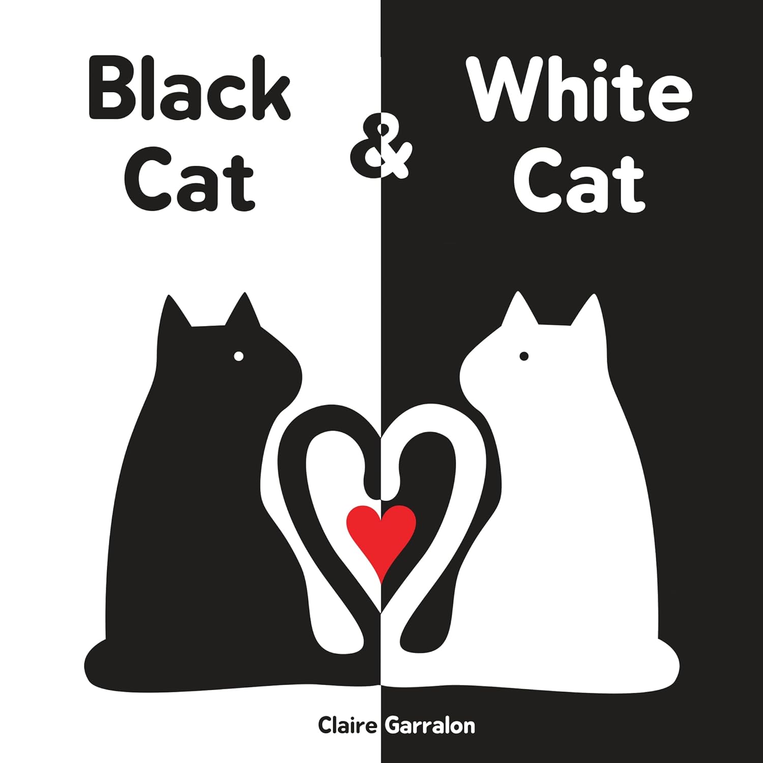 Sourcebooks Black Cat & White Cat Board Book