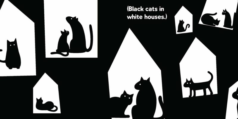 Black Cat & White Cat Board Book from Sourcebooks