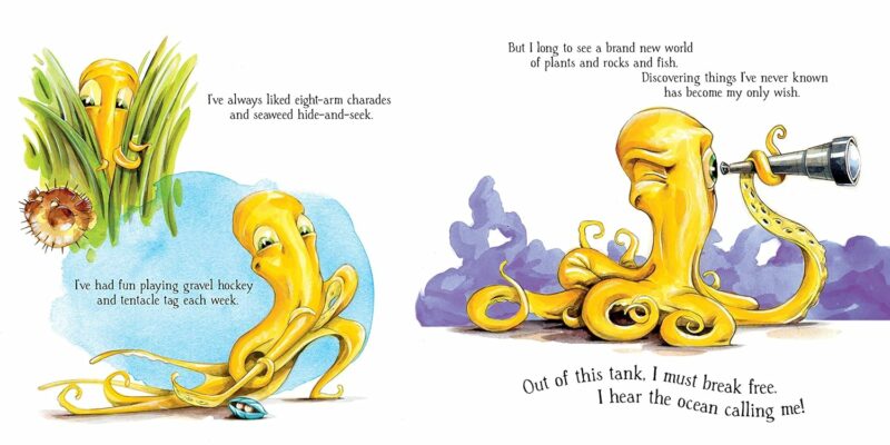 Sourcebooks Inky the Octopus Hardcover Book Chidlren's Books