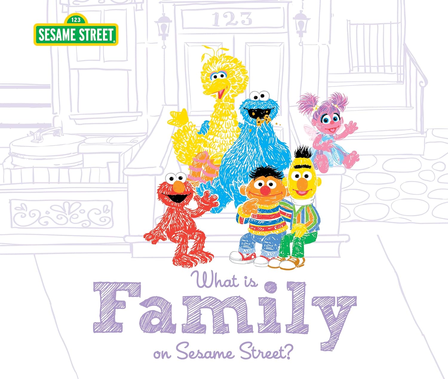 Sourcebooks What Is Family: On Sesame Street? Hardcover Book