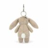 Blossom Beige Bunny Bag Charm made by Jellycat