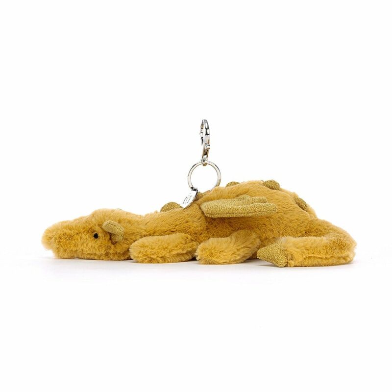 Golden Dragon Bag Charm from Jellycat