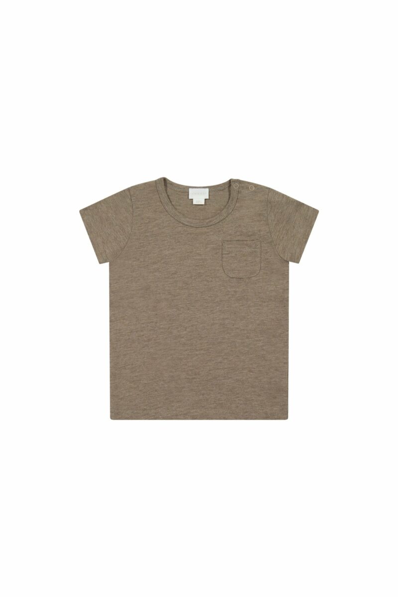 Jamie Kay Organic Cotton Slub Tee in Mouse Marle
