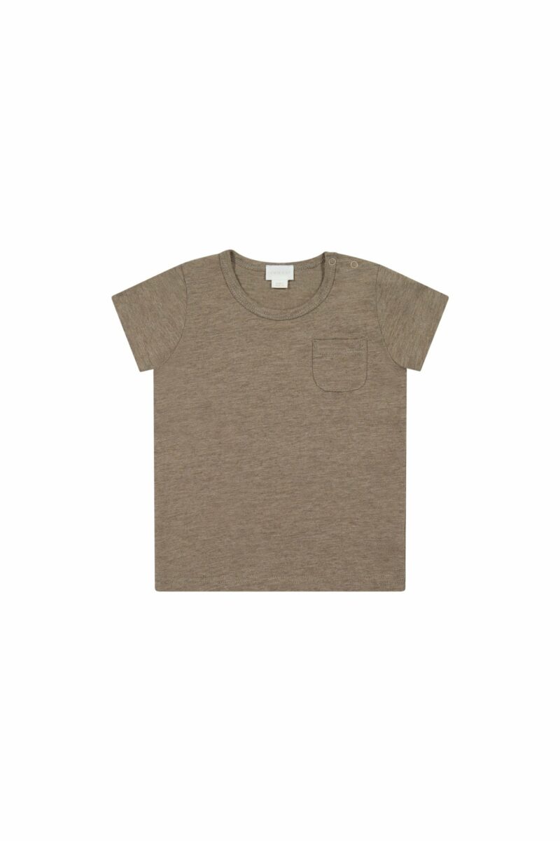 Jamie Kay Organic Cotton Slub Tee in Mouse Marle