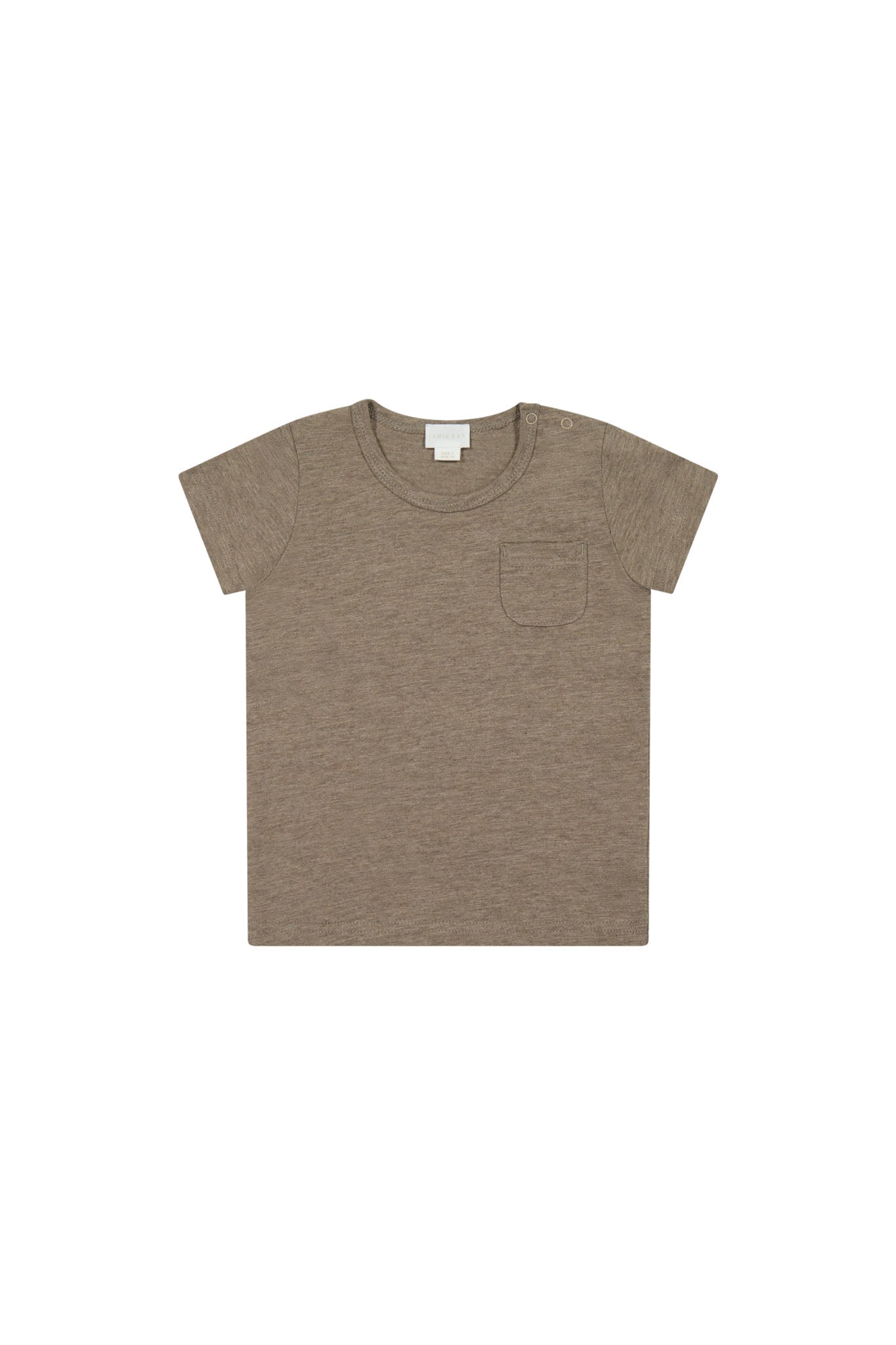 Jamie Kay Organic Cotton Slub Tee in Mouse Marle