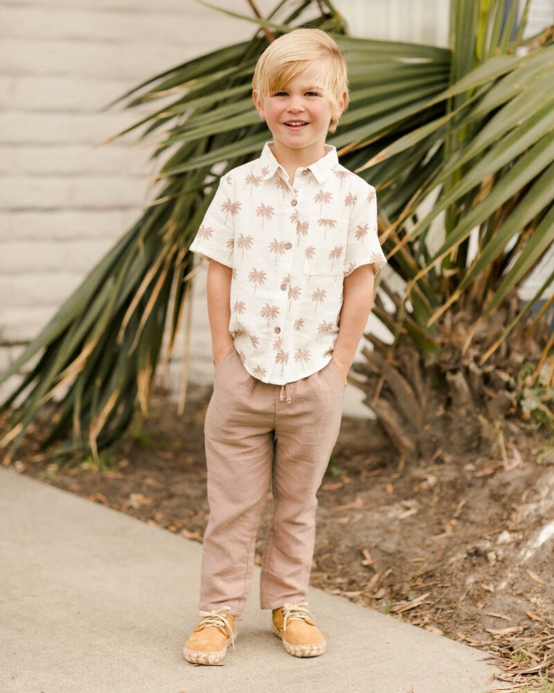 Collared Short Sleeve Shirt in Paradise