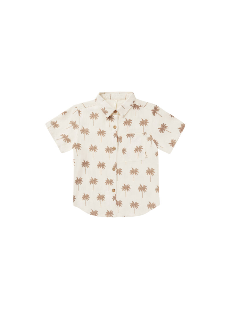 Rylee + Cru Collared Short Sleeve Shirt in Paradise