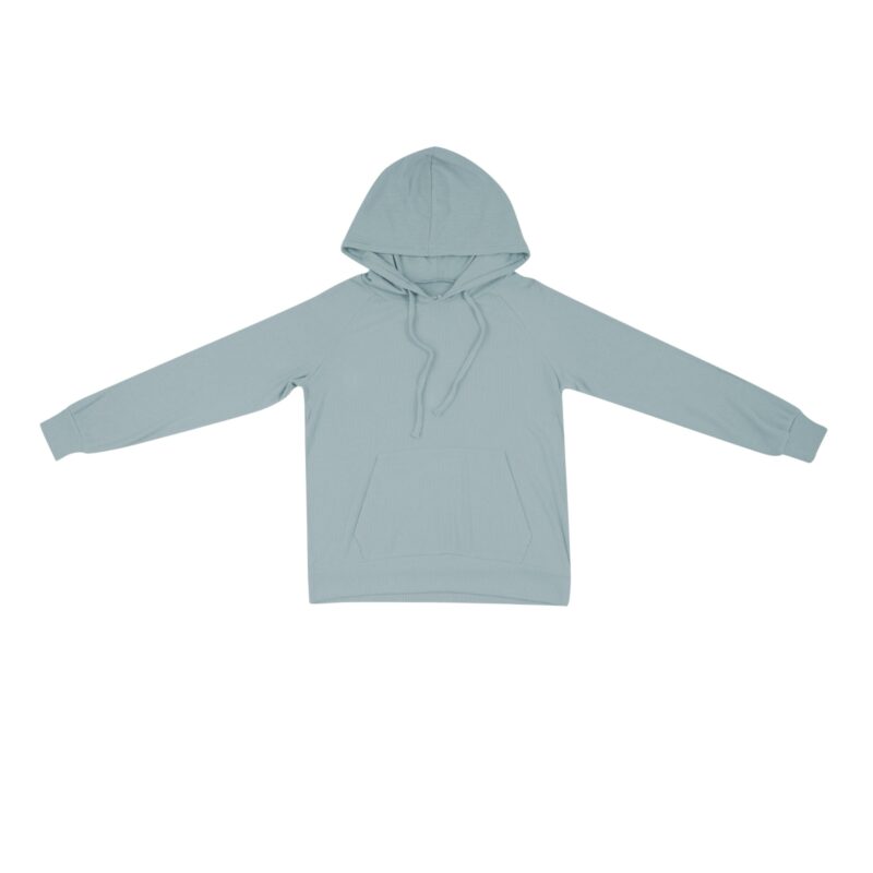 Kyte BABY Women's Ribbed Hoodie in Glacier