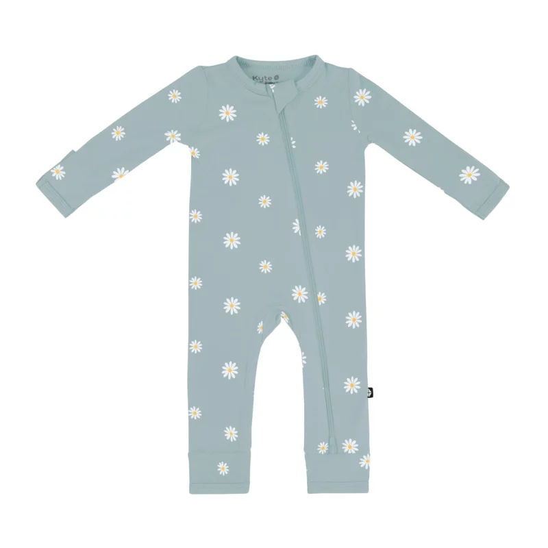 (CD)Kyte／Kyte Kyte Baby Zippered Romper Midnight Party Long Sleeve Bamboo