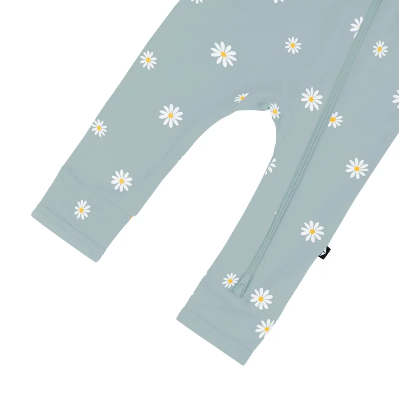 Kyte BABY Zippered Romper in Daisy