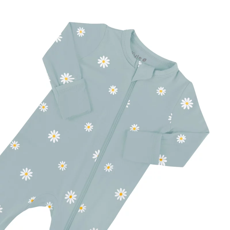 Kyte BABY Zippered Romper in Daisy