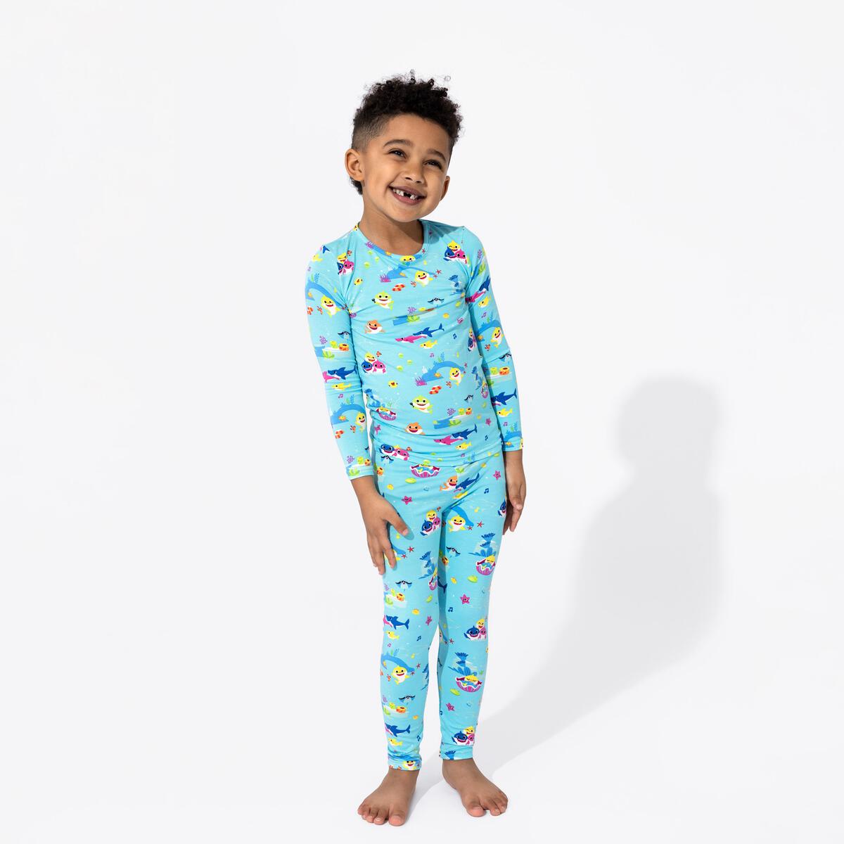 Bellabu Bear Baby Shark Bamboo Pajamas