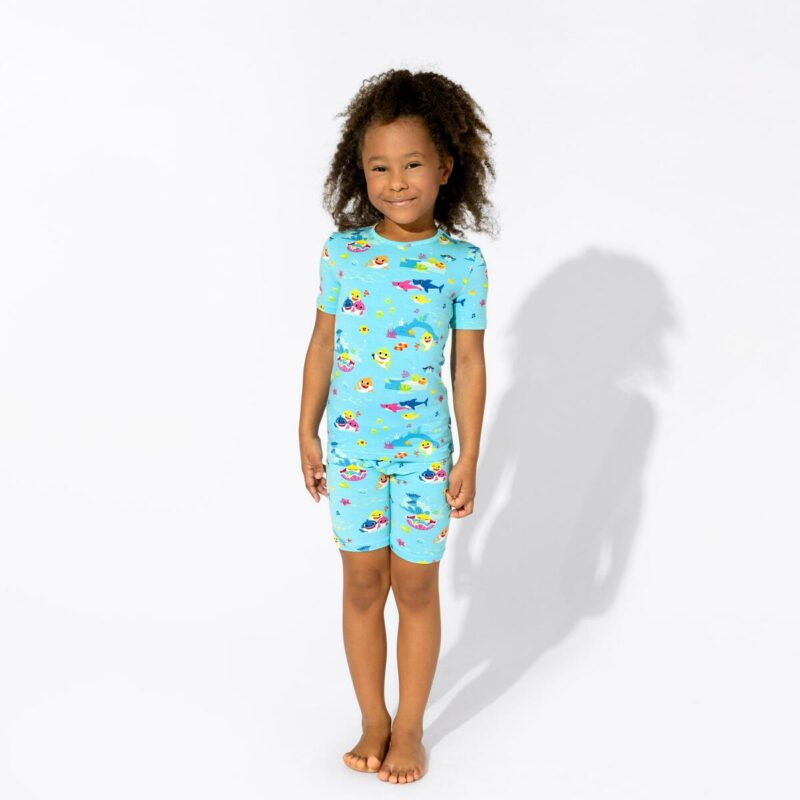 Bellabu Bear Baby Shark Bamboo Short Set