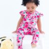 Birdie Bean Rosie Bamboo Viscose Ruffle Zip Romper