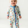 Macaron + Me Pawty Dogs Bamboo Viscose Romper