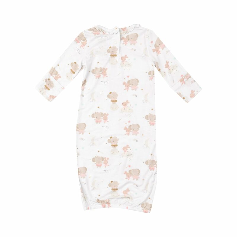 Elephant And Baby Ballerinas Bamboo Viscose Kimono Gown from Angel Dear