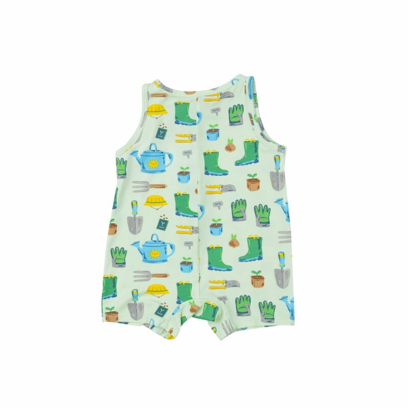 Garden Tools Bamboo Viscose Shortie Romper from Angel Dear