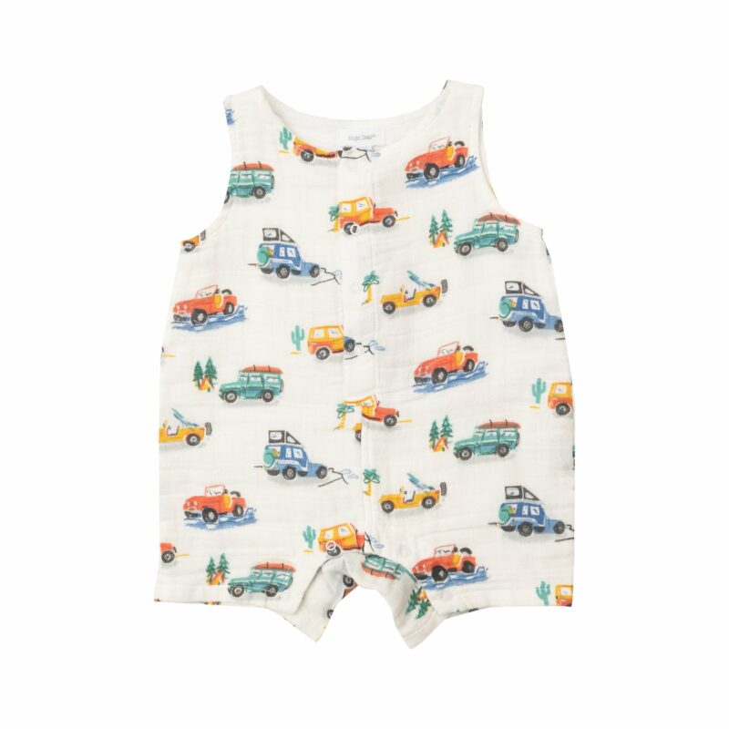 Angel Dear Off Road Adventure Muslin Shortie Romper