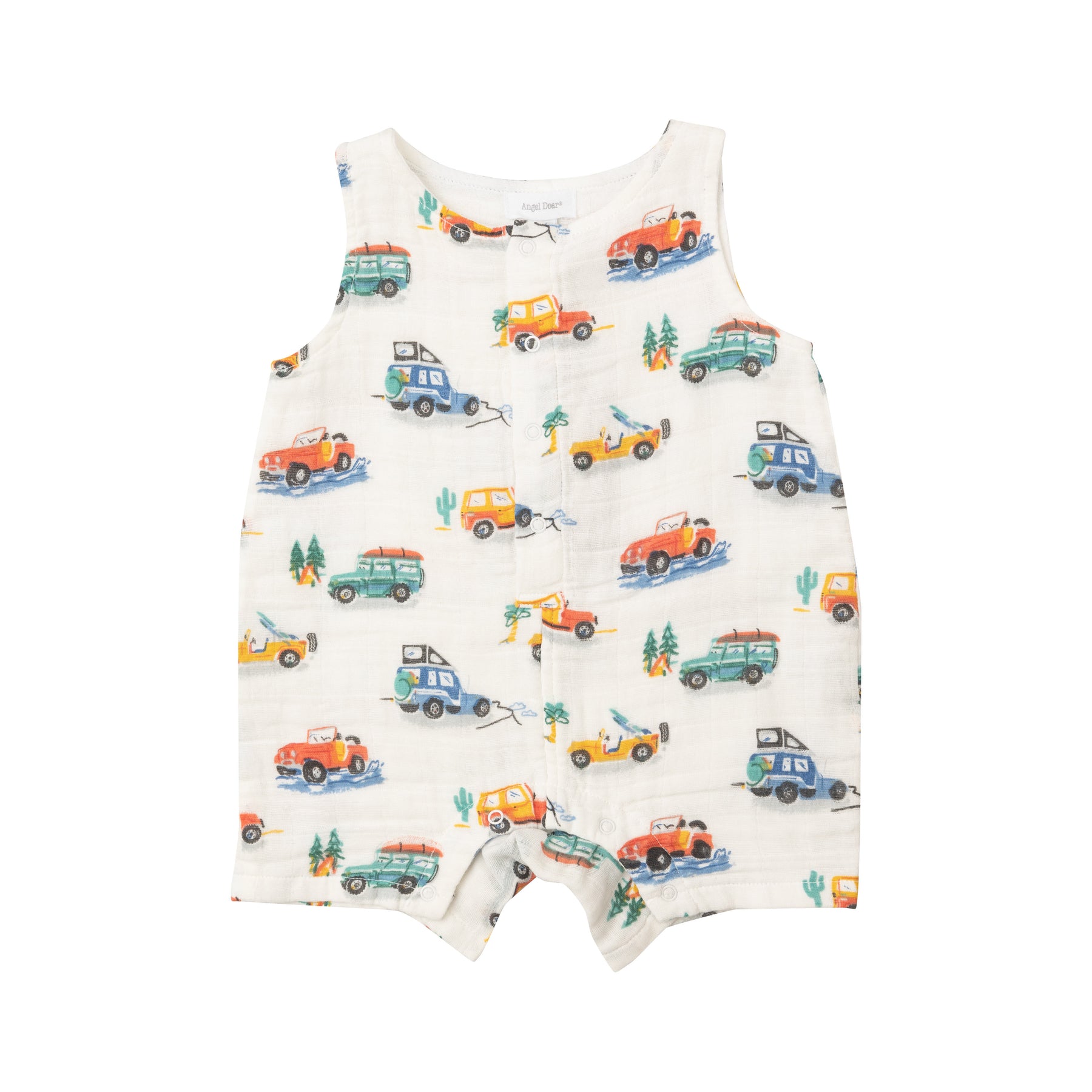 Angel Dear Off Road Adventure Muslin Shortie Romper