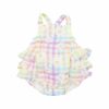 Angel Dear Gingham Daisy Ruffle Muslin Sunsuit