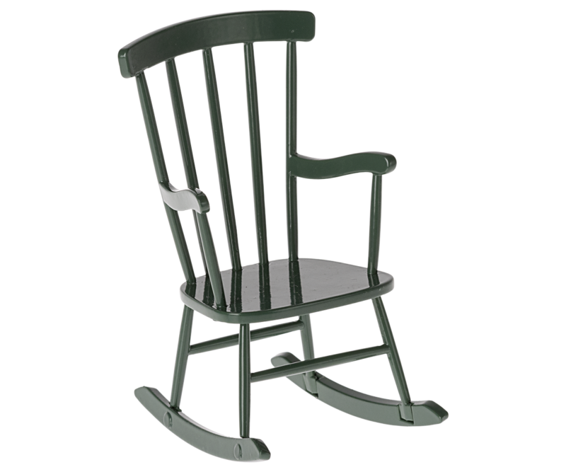 Maileg Rocking Chair for Mouse in Dark green