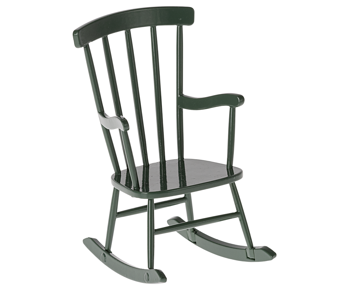 Maileg Rocking Chair for Mouse in Dark green