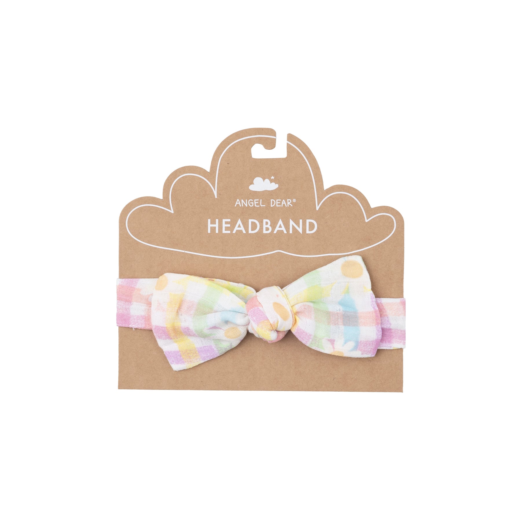 Angel Dear Gingham Daisy Headband