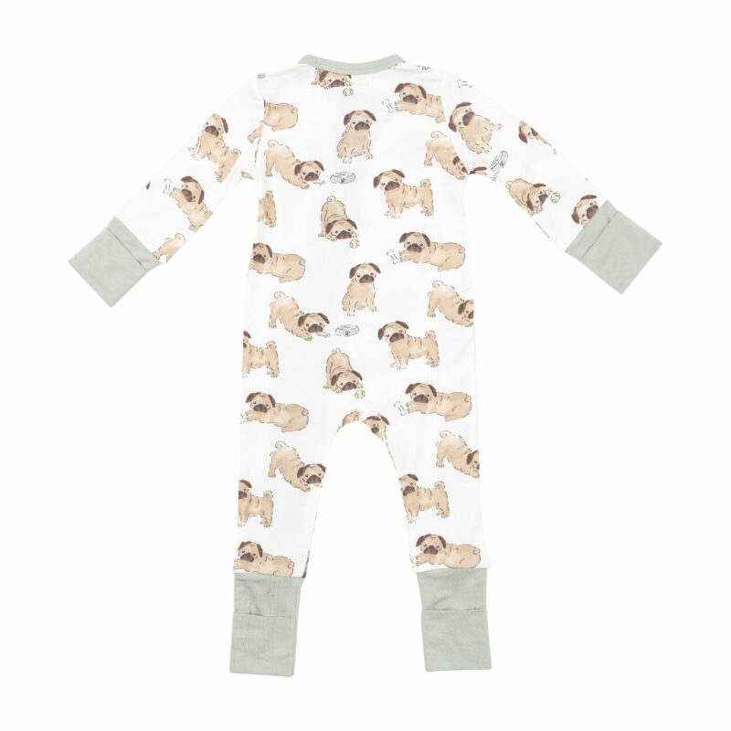 Pugs Bamboo Viscose Romper from Angel Dear
