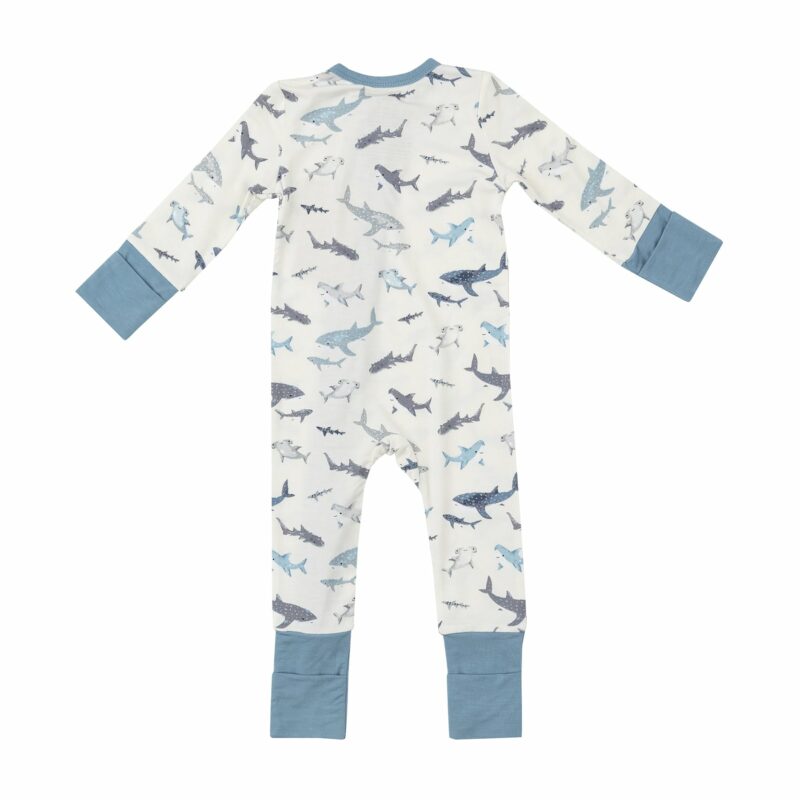 Sharks Bamboo Viscose Romper from Angel Dear