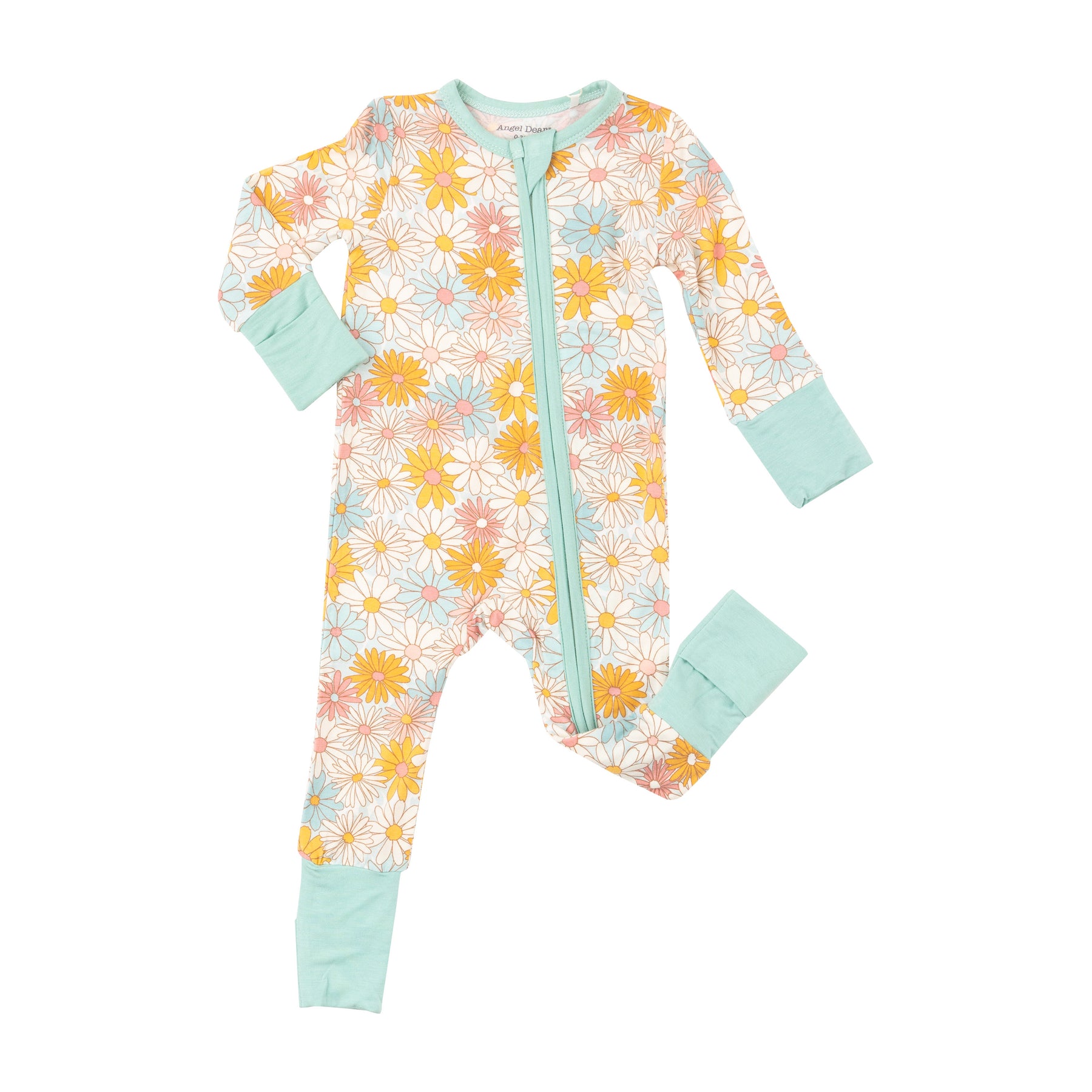 Angel Dear Good Vibes Daisy Bamboo Viscose Romper