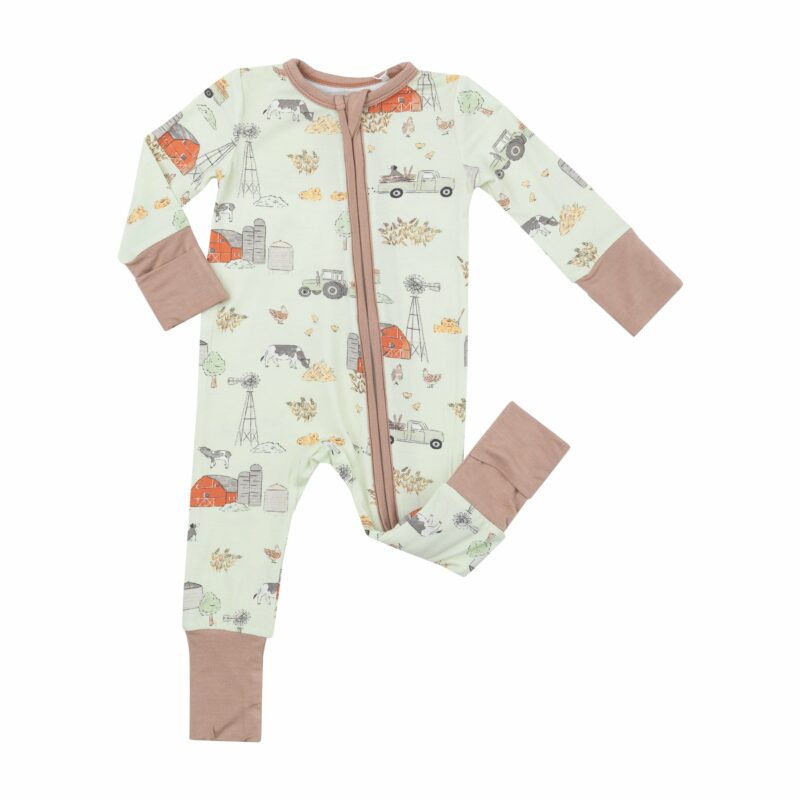 Angel Dear Hay Farmer Bamboo Viscose Romper