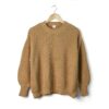 goumi Womens Organic Cotton Chunky Knit Sweater Acorn