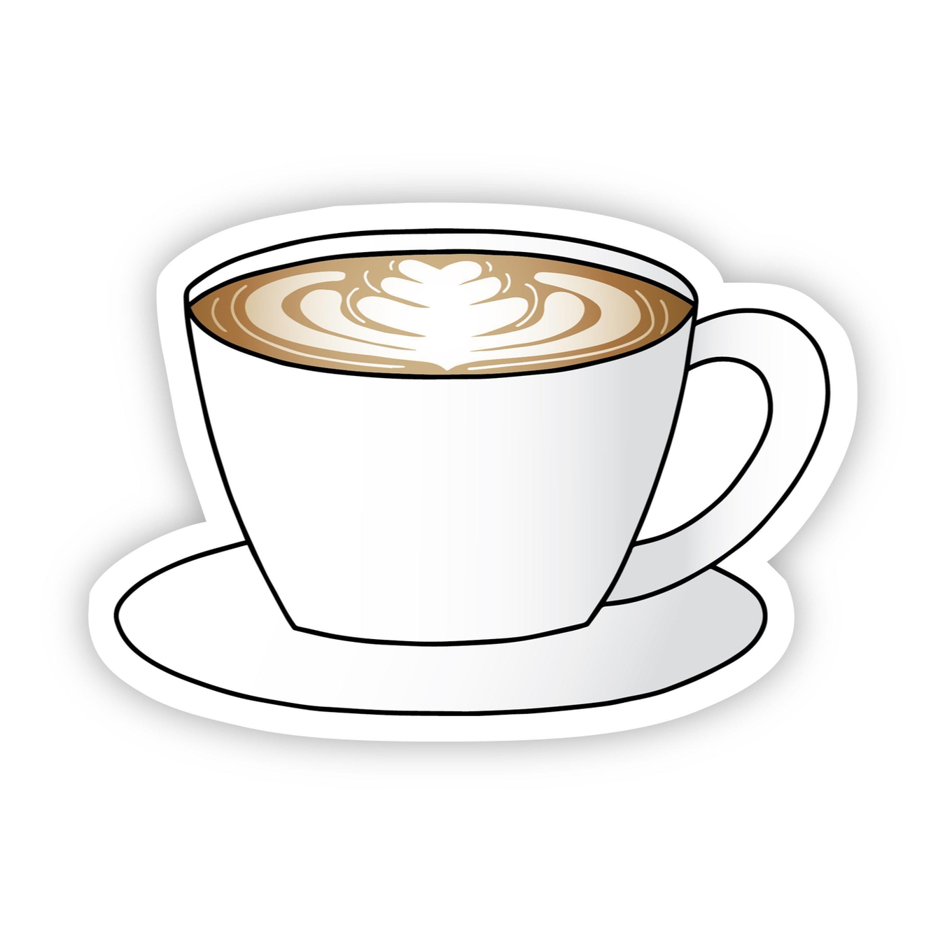 Big Moods Latte Coffee Aesthetic Sticker