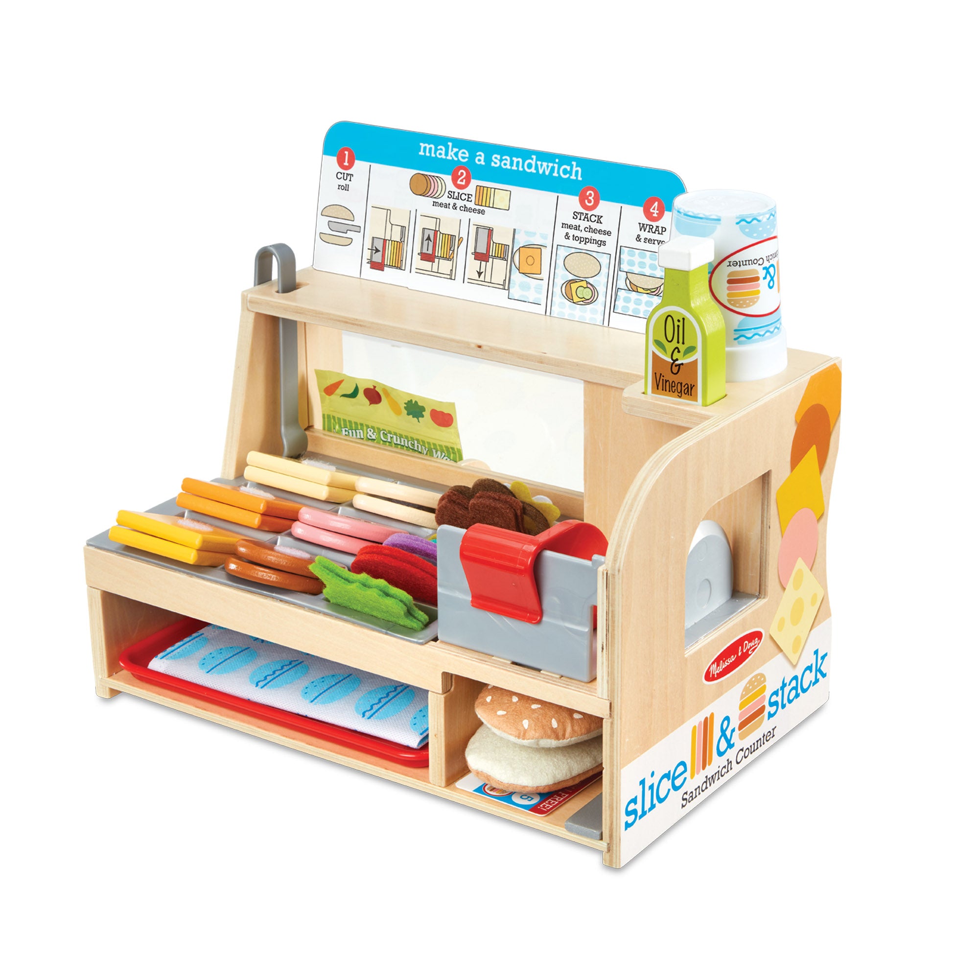 Melissa & Doug Slice & Stack Sandwich Counter