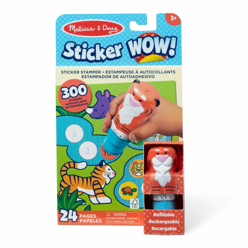 Melissa & Doug Tiger Sticker WOW! Activity Pad & Sticker Stamper