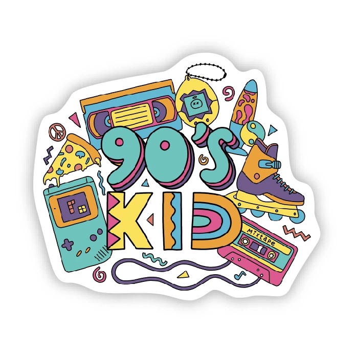 Big Moods 90s Kid Sticker