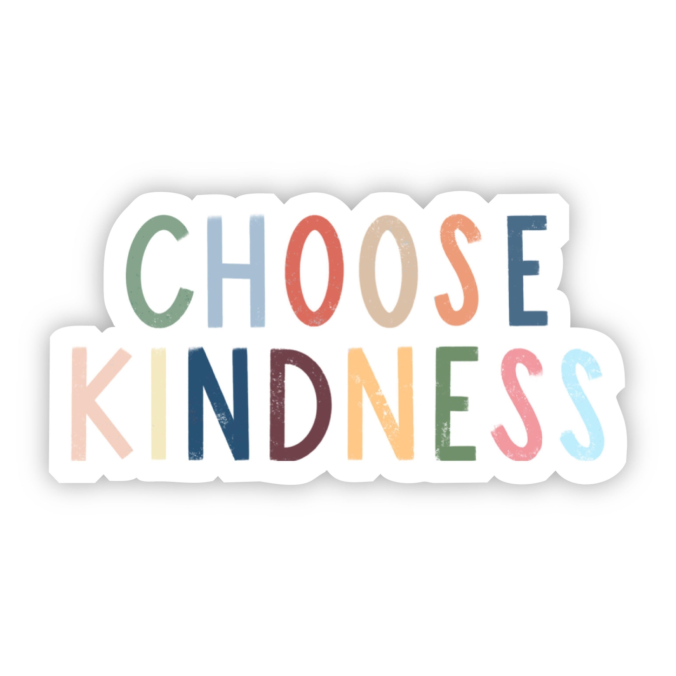 Big Moods Choose Kindness Multicolor Lettering Sticker