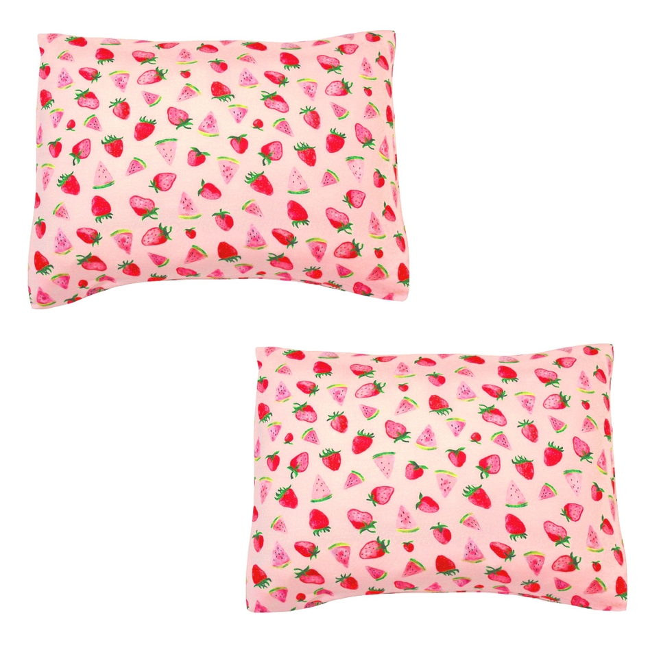 Free Birdees Sun-Kissed Berry Melon Bamboo Viscose Standard Pillow Case Set