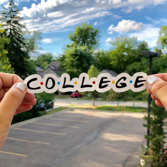 Big Moods College Sticker