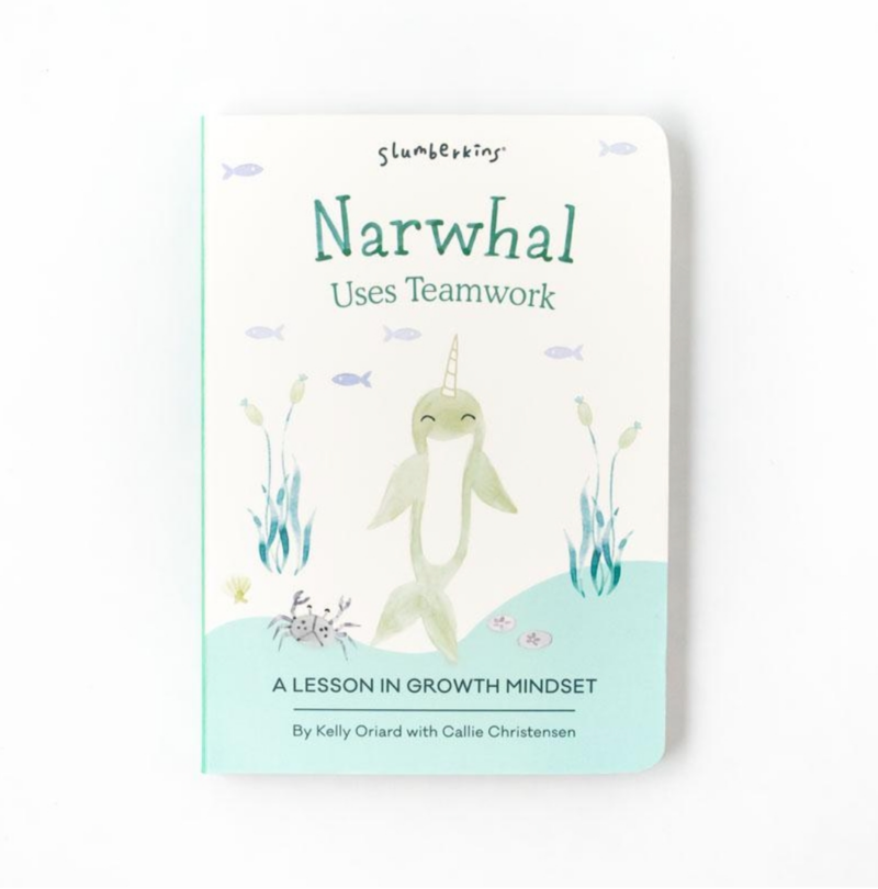 Slumberkins Narwhal Uses Teamwork Board Book